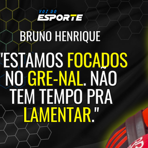 Bruno Henrique lamenta derrota para o Palmeiras, mas diz que o foco tem que ser o Grêmio