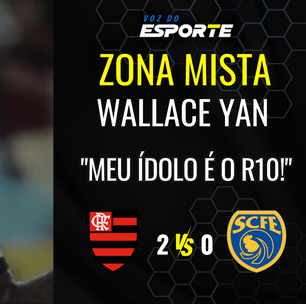 Emocionado atacante do flamengo Wallace Yan diz que sua inspiração é R10 e faz homenagem ao tio