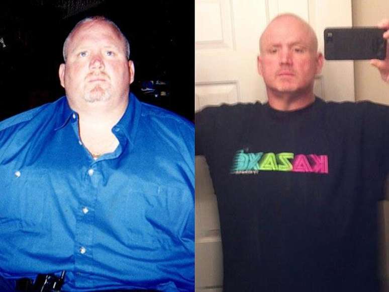 Neil Burns emagreceu 167,5 kg em dois anos com dieta e exercícios diários