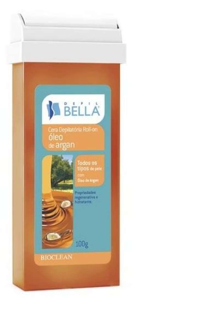 Refil de cera roll on com óleo de argan mantém a pele hidratada e em depilações durante o inverno