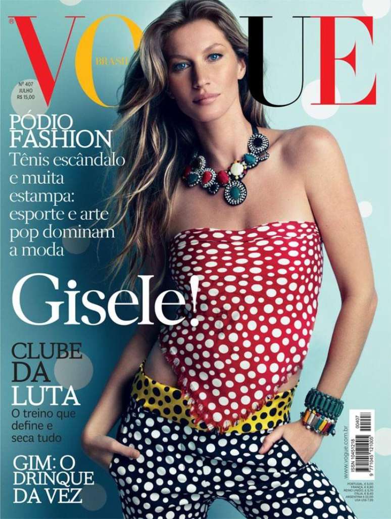 Gisele Bündchen, na capa da 'Vogue' brasileira de julho, é a modelo mais importante do mundo desde 2009