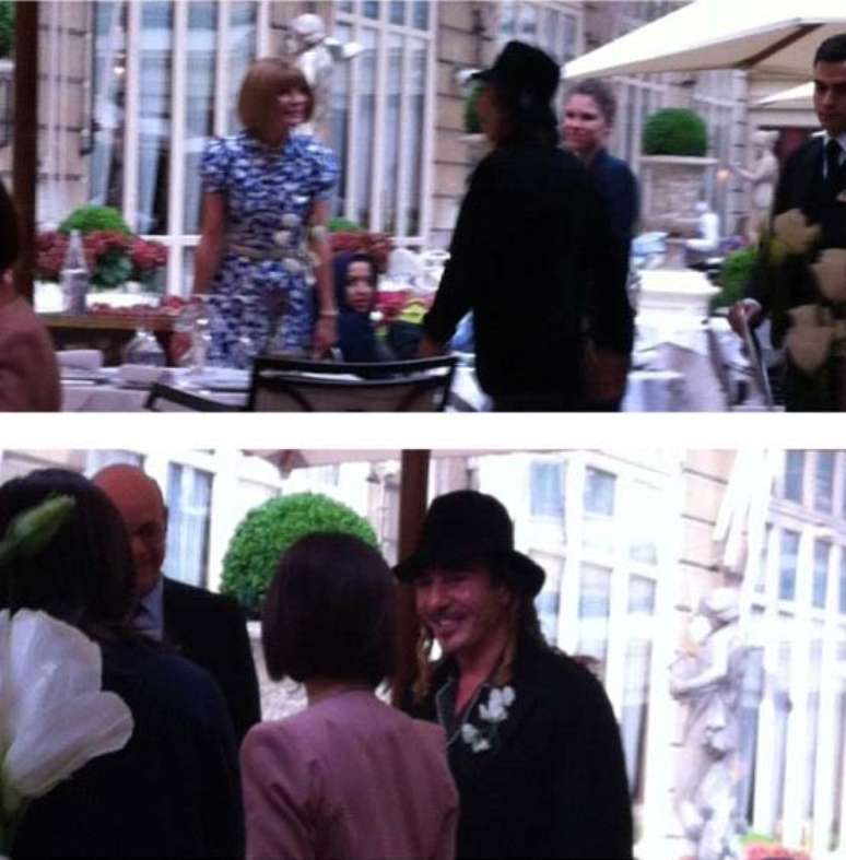 Galliano e Wintour em suposto jantar em Paris