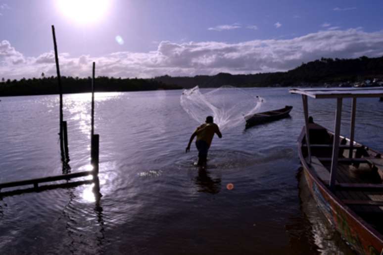 A pesca é um dos principais trabalhos da região de Barra de São Miguel