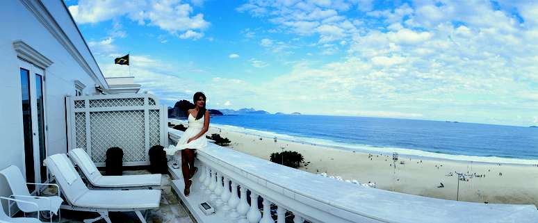 Mais tradicionais dos hotéis do Brasil, o Copacabana Palace é um endereço mítico frente ao mar do Rio de Janeiro