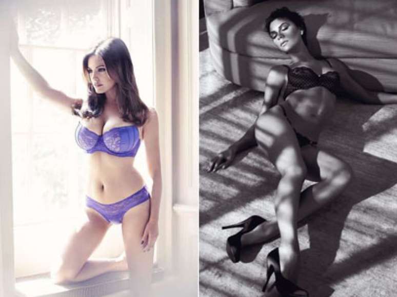 Victoria Beckham e a modelo Kelly Brook s&atilde;o algumas das famosas que j&aacute; posaram de lingerie