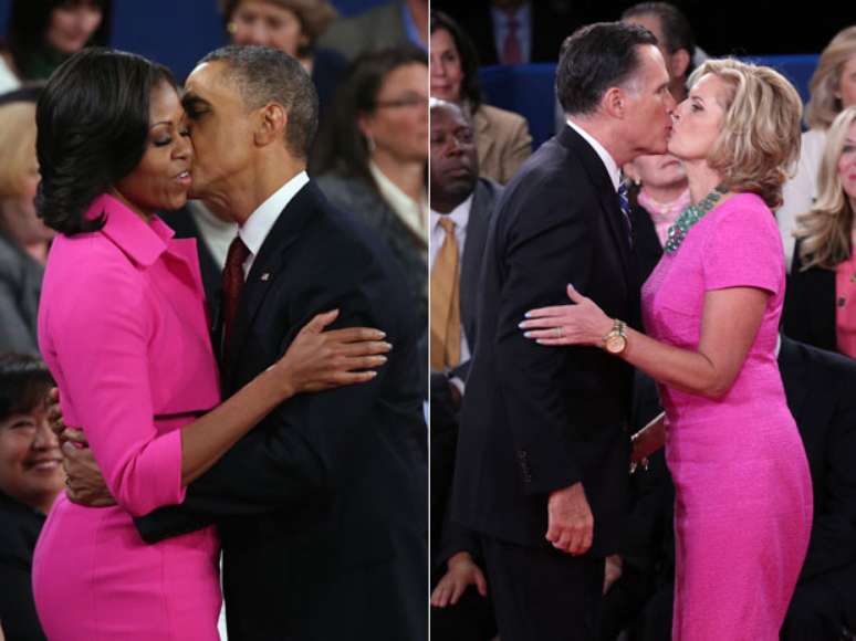 Michelle Obama e Ann Romney escolheram looks bem parecidos para o debate