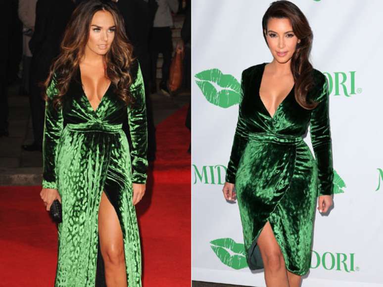 Tamara Ecclestone e Kim Kardashian apostaram em um modelo Gucci