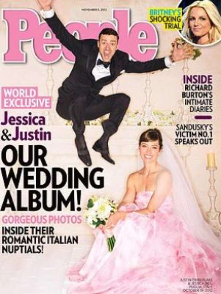 O casamento de Justin e Jessica foi a capa da revista People