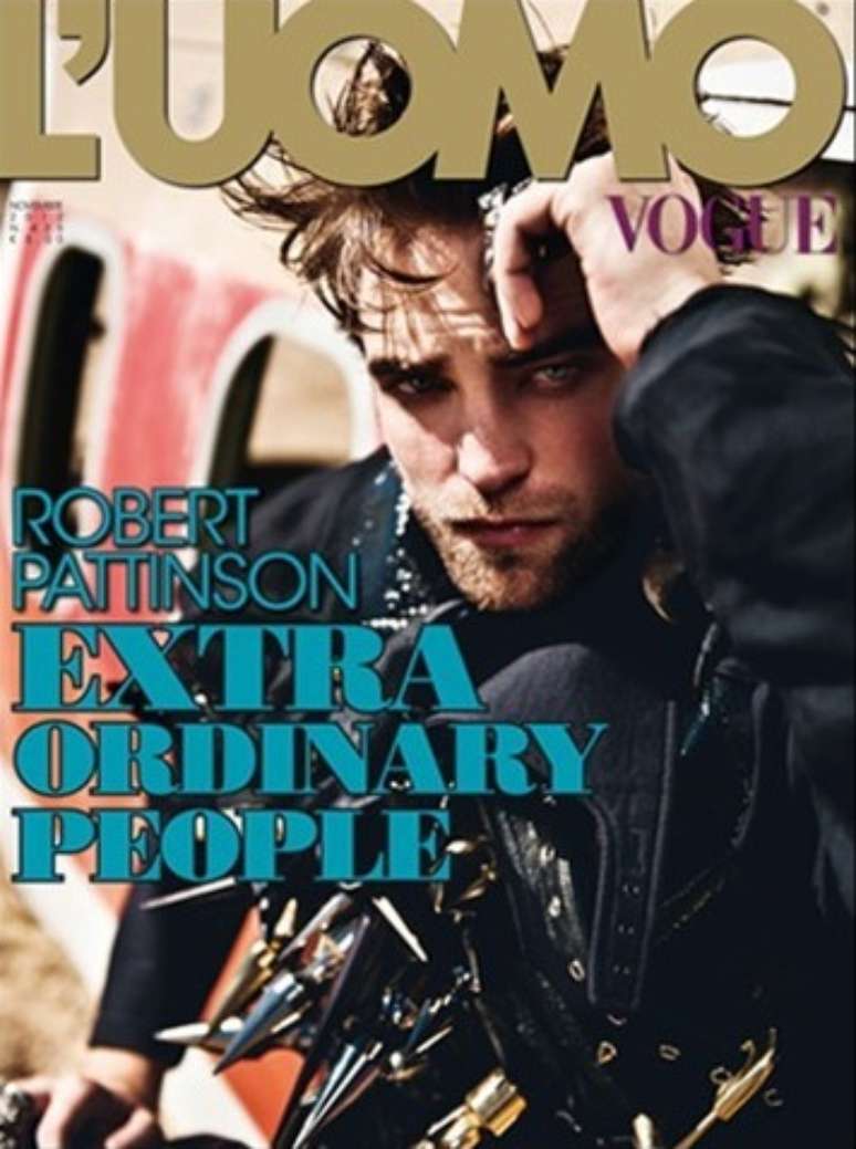 O ator Robert Pattinson, de 26 anos, estrela a capa e o recheio da L'Uomo Vogue, publicação de moda dedicada ao público masculino, de novembro