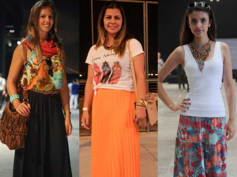 A pe&ccedil;a foi usada em diferentes modelos e estampas