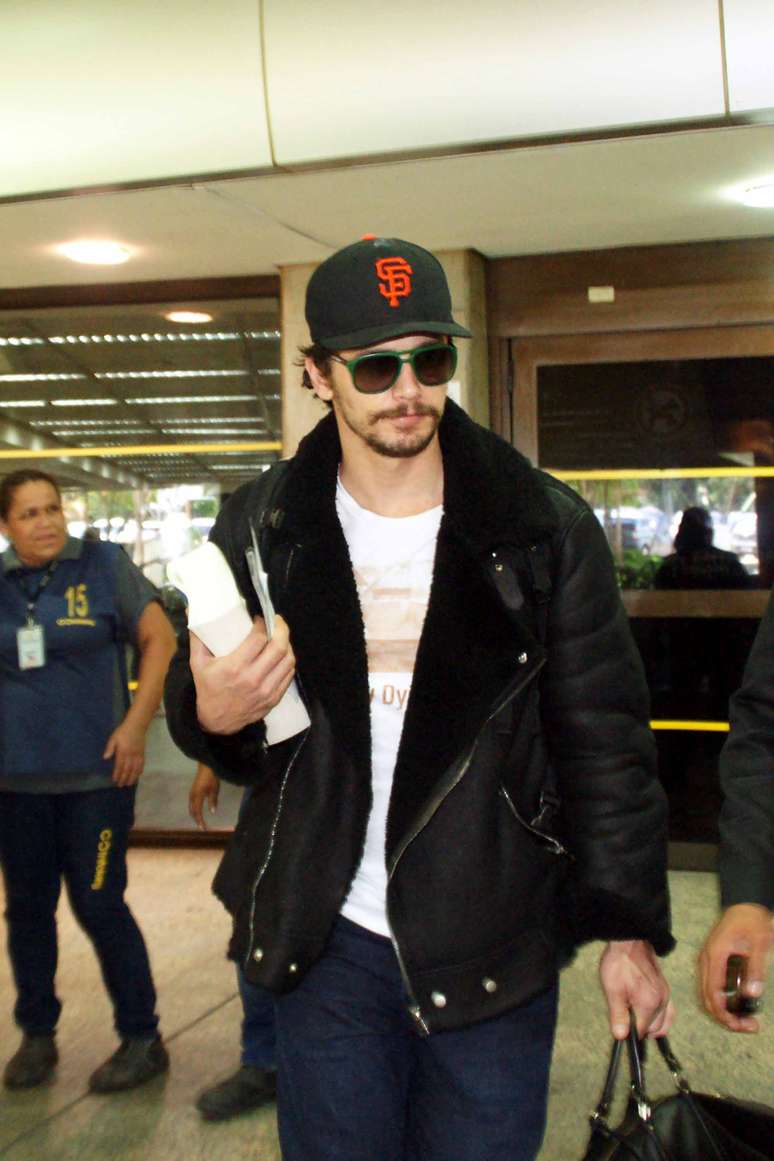 O ator, garoto-propaganda da Gucci, &eacute; o convidado especial da inagura&ccedil;&atilde;o da primeira loja masculina da grife no Brasil