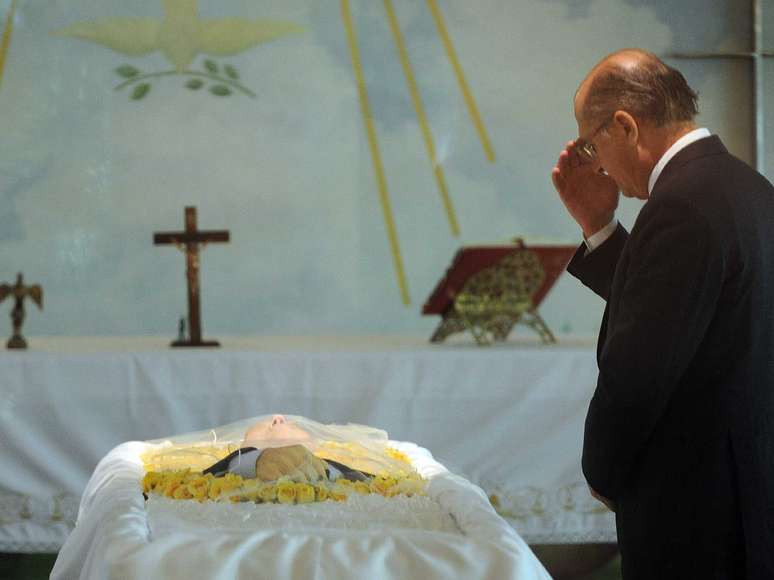 O governador Geraldo Alckmin prestou sua homenagem a Joelmir Beting