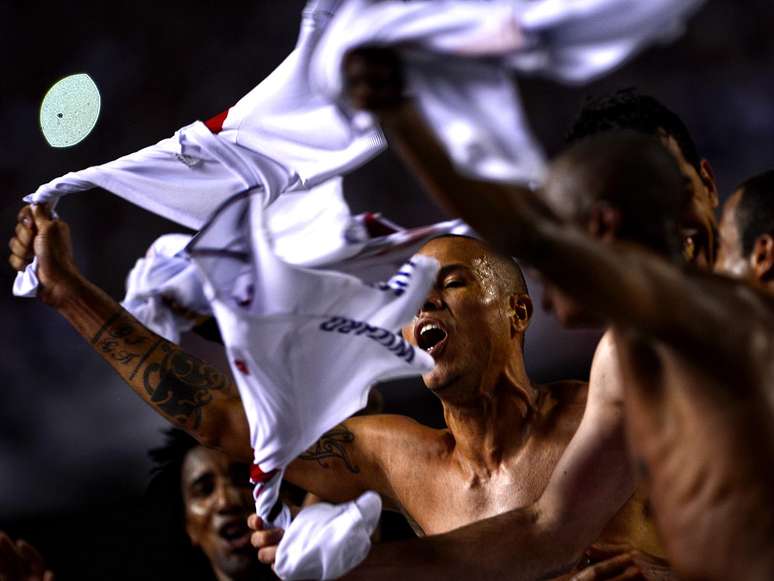 São Paulo comemorou classificação para final da Sul-Americana na última quarta-feira