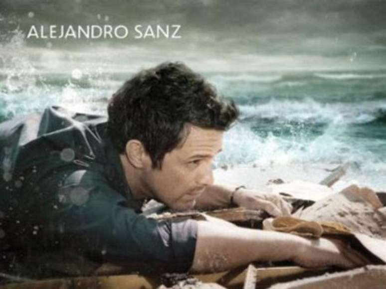 Alejandro Sanz na capa do disco 'La Música No Se Toca'