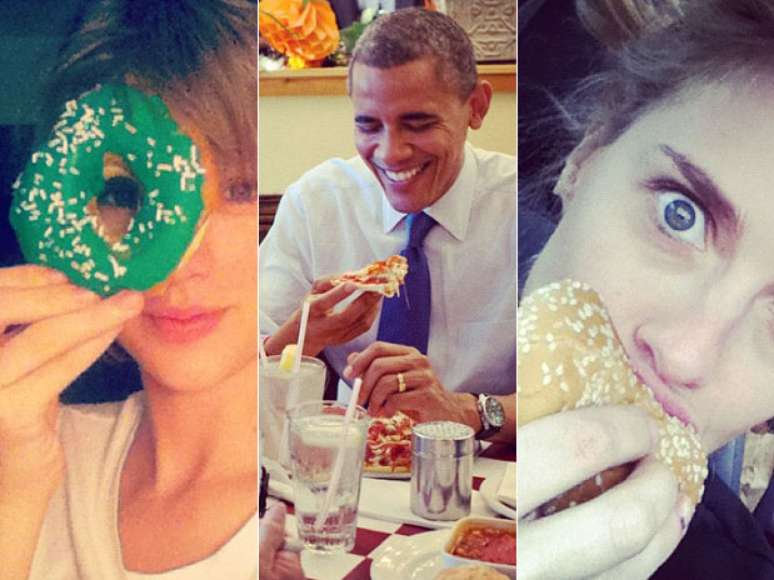 Famosos publicam fotos das refei&ccedil;&otilde;es nas redes sociais