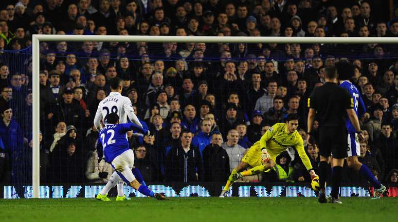 Dempsey fez 1 a 0 para o Tottenham, mas Pienaar (foto) e Jelavic asseguraram a virada do Everton