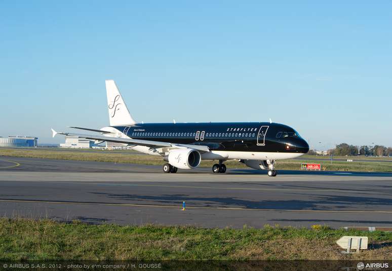 O A320 foi o primeiro de uma encomenda de tr&ecirc;s aeronaves