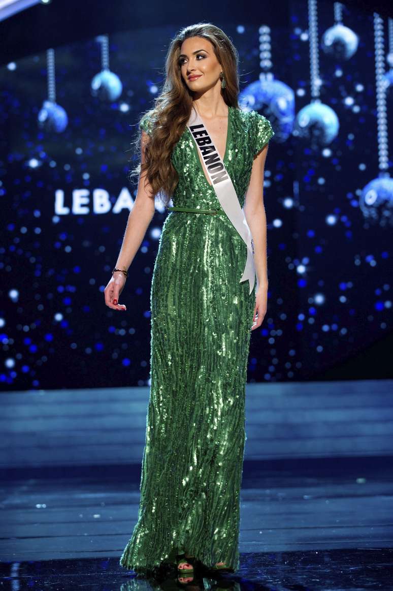 Na foto, a Miss Líbano