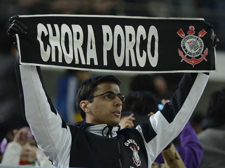 <b>Japão, 12 de dezembro: </b>mais uma vez os corintianos lembraram do Palmeiras no Mundial