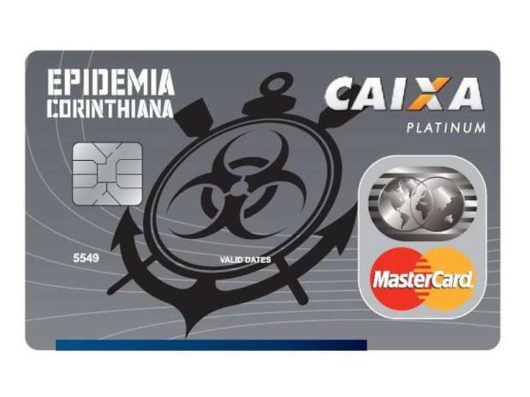 Caixa lan&ccedil;ou o cart&atilde;o Epidemia Corinthiana