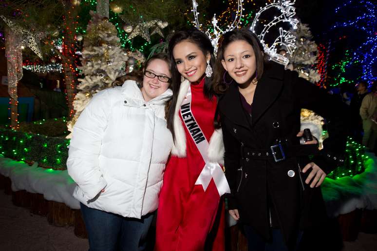 A Miss Vietnã,&nbsp;Diem Huong Luu, participou da ação