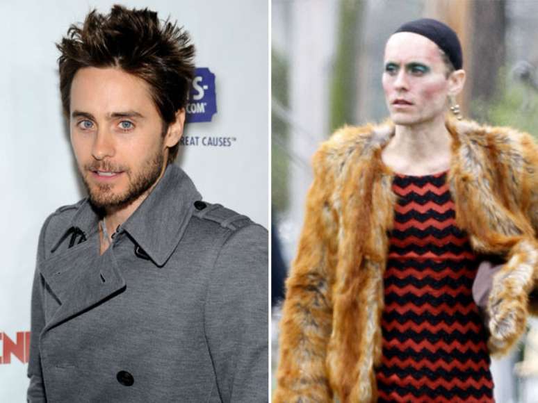 Jared Leto - O ator emagreceu bastante para viver um transexual soropositivo no filme 'Dallas Buyers Club'. Na imagem, ele aparece de vestido, touca no cabelo e usando um casaco de pele. Navegue pela galeria e veja outros exemplos de atores que se transformaram pelo trabalho!