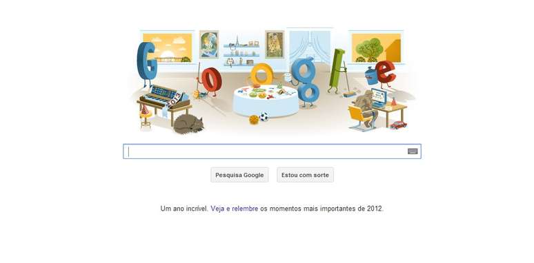 Dia de Ano Novo 2013 foi comemorado&nbsp;pelo Google em doodle especial