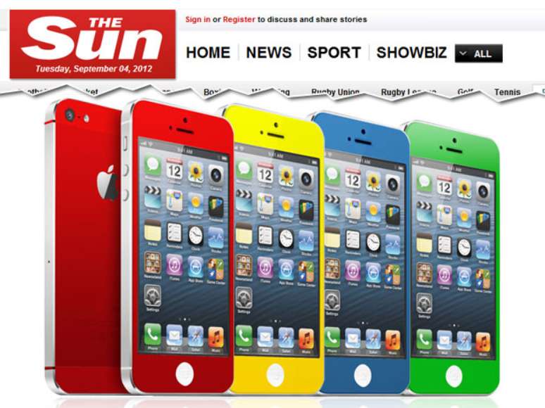 Rumores indicam que novo iPhone será vendido em diversas cores
