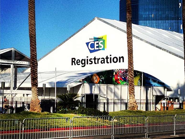 <b>3 de janeiro</b> Guich&ecirc;s que receber&atilde;o inscritos no evento j&aacute; est&atilde;o prontos no Centro de Conven&ccedil;&otilde;es de Las Vegas