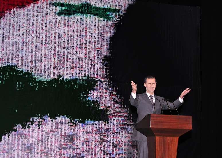 Assad fez um pronunciamento em Damasco, transmitido em cadeia nacional, neste domingo 