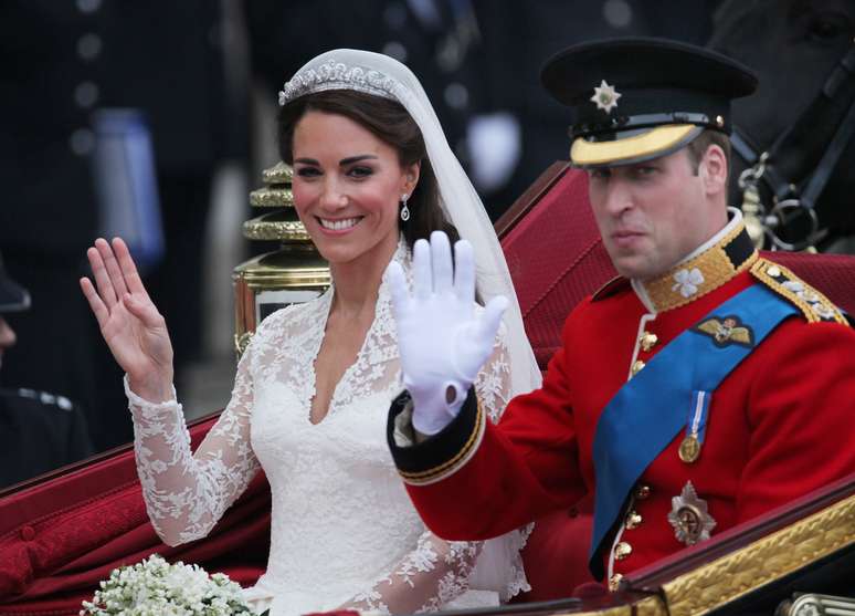 Kate Middleton e o Príncipe William se casaram em abril de 2011