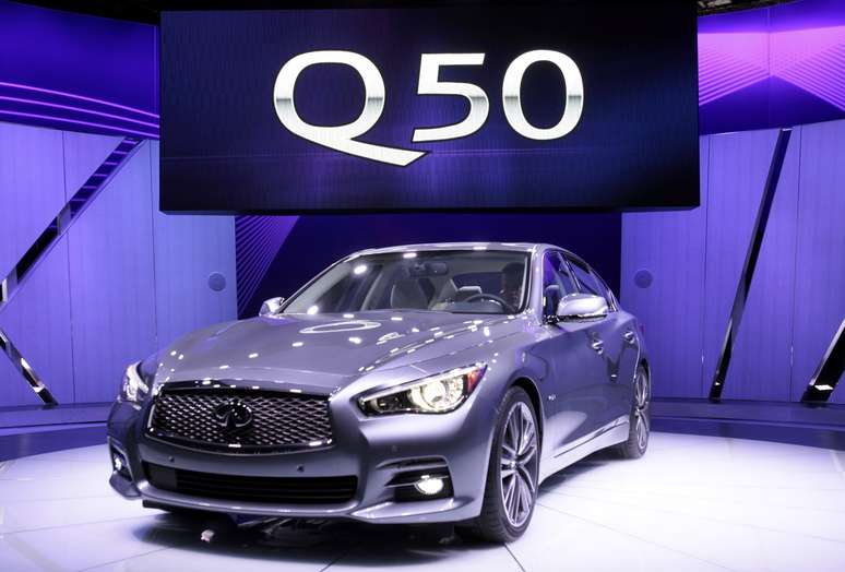 A Infiniti apresentou nesta segunda-feira o sedã esportivo Q50 no salão do automóvel de Detroit