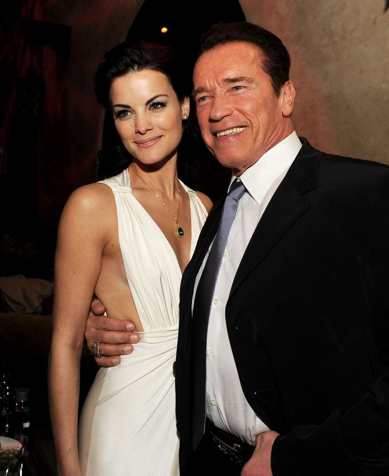 Arnold Schwarzenegger e a atriz Jaimie Alexander