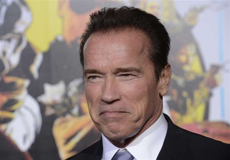 Arnold Schwarzenegger vai à estreia do filme “O Último Desafio” em Los Angeles, Califórnia. 14/01/2013