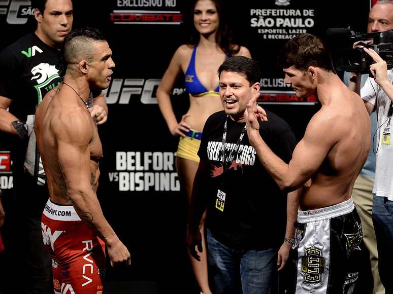 Luta entre Vitor Belfort e Michael Bisping é o destaque do UFC São Paulo