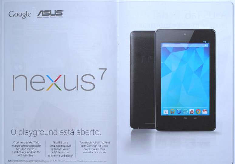 Catálogo da Asus traz o Nexus 7 como destaque na última edição