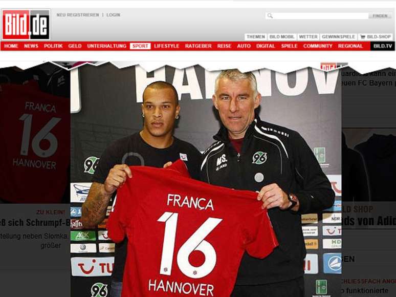 <p>França foi contratado em janeiro pelo Hannover</p>