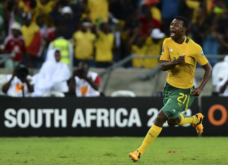 Sangweni comemora gol que determinou empate da África Sul