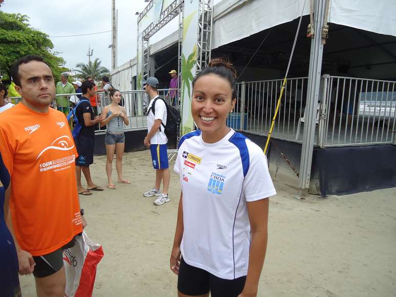 Poliana ficou entre as sete primeiras colocadas na Maratona Aquática Internacional, a Copa do Mundo da Fina (Federação Internacional de Natação), em Santos