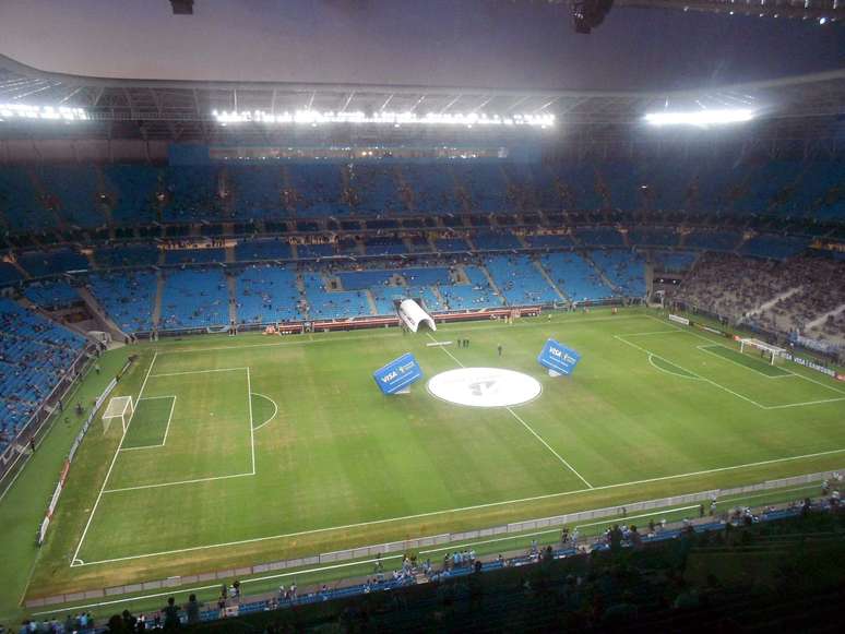 <p>Grêmio cogitou mandar o duelo no Olímpico, mas deve atuar na Arena (foto)</p>