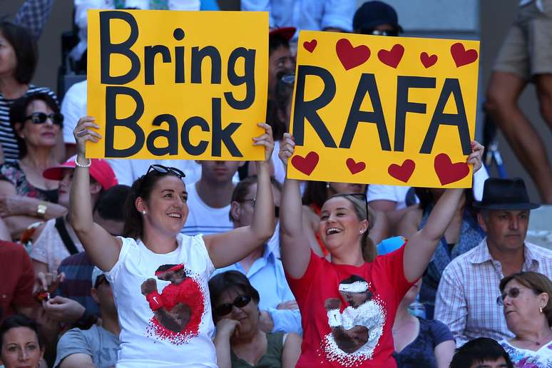 Torcedoras no Aberto da Austrália pedem o retorno de Rafael Nadal