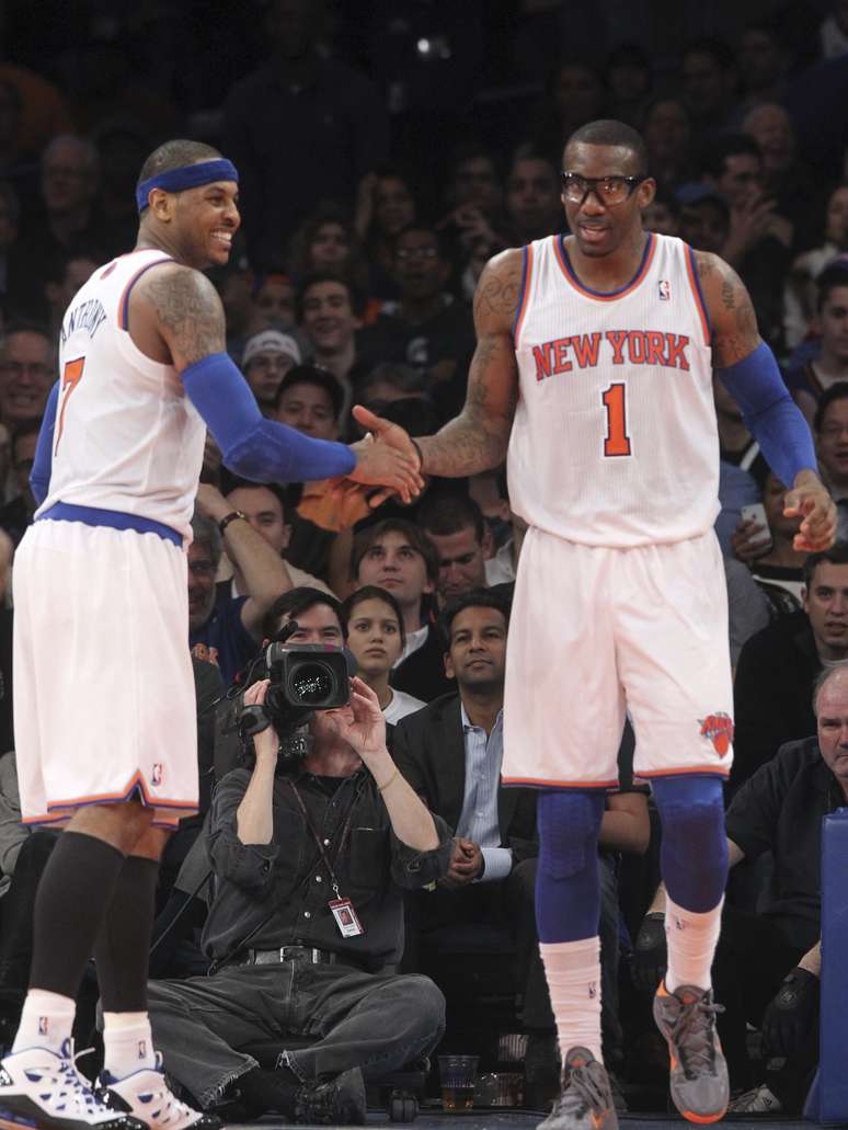 Anthony e Stoudemire comandaram êxito dos Knicks
