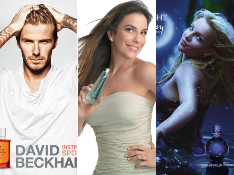 David Beckham, Ivete Sangalo e Britney Spears j&aacute; lan&ccedil;aram perfumes