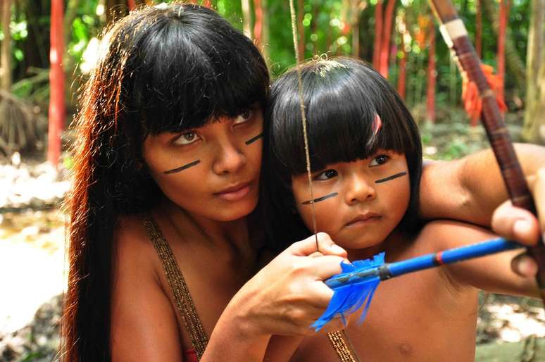 <p>Wiranu Tembé - índia da Aldeia Tekohaw (PA), que tinha apenas 5 anos quando o longa foi filmado - vive Tainá</p>