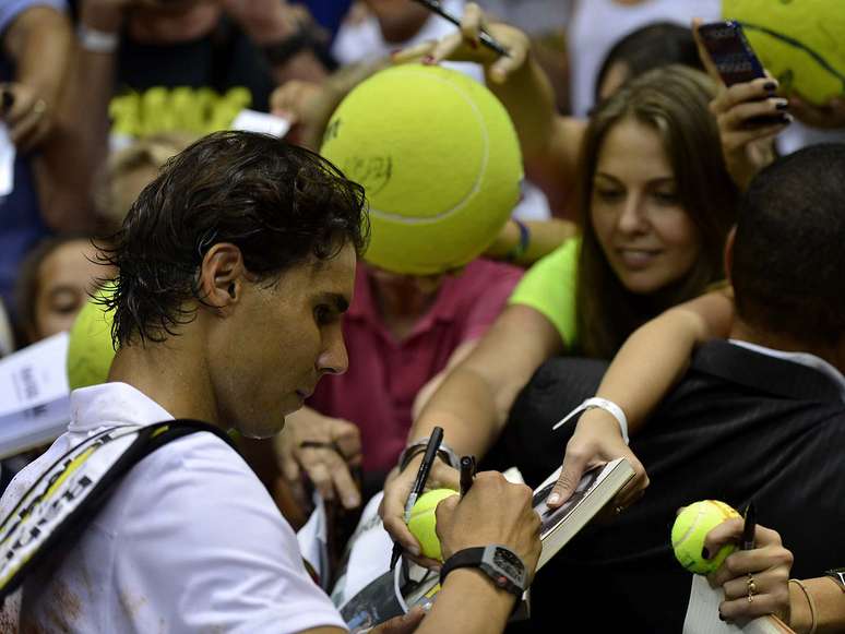 <p>De volta recentemente ao circuito, Nadal centraliza as aten&ccedil;&otilde;es no Brasil Open</p>