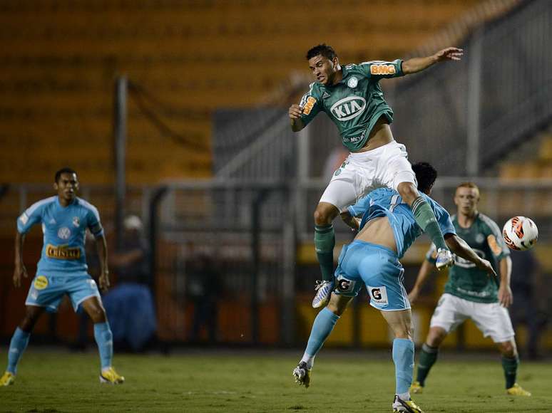 <p>Weldinho comemorou a oportunidade de estrear com a camisa do Palmeiras na Libertadores</p>