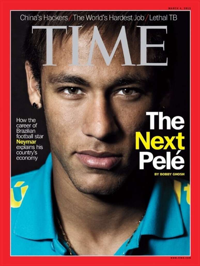 <p>Neymar é personagem de capa da revista para a América Latina</p>