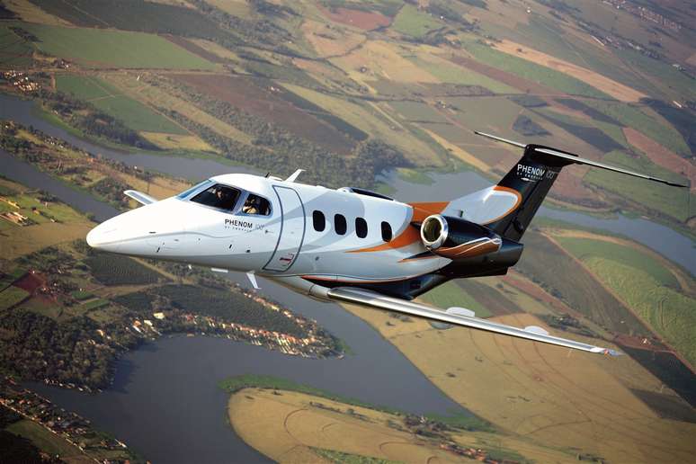 <p>Phenom 100, da Embraer; desde 2005, empresa entregou 300 aeronaves da linha</p>