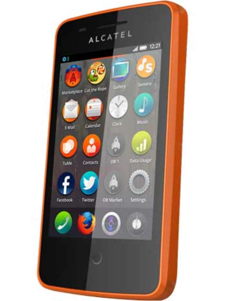 A Alcatel mostrou o One Touch Fire, smartphone com Firefox OS com tela de 3,5 polegadas, c&acirc;mera de 3,2 MP, processador de 1 GHZ e 256 MB de RAM