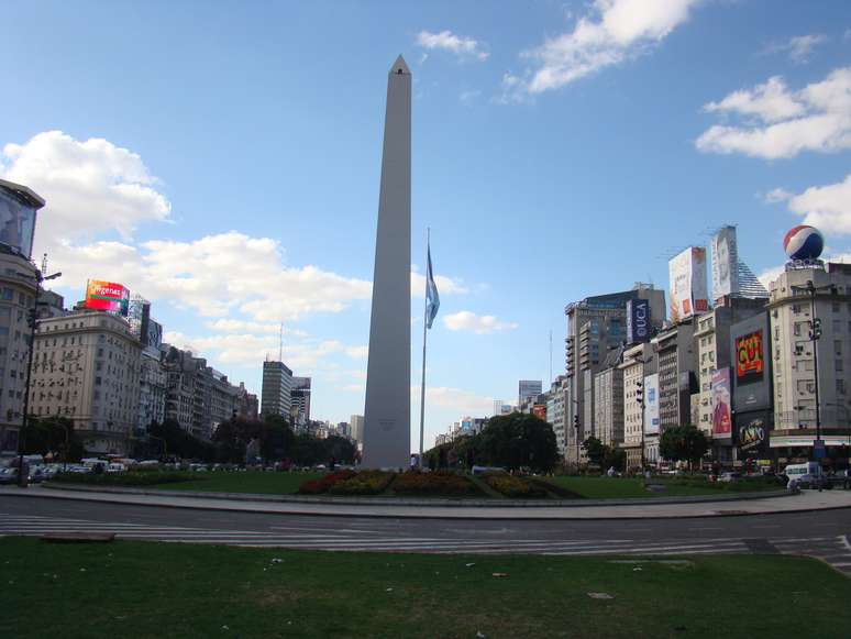 Plaza de la República, onde fica o Obelisco, um dos pontos mais polêmicos das reformas